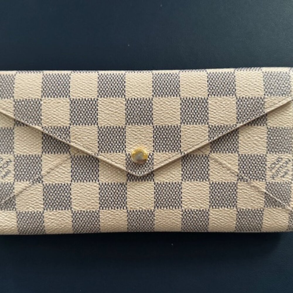 Louis Vuitton Damier Azur Long Origami Wallet - FREE SHIPPING